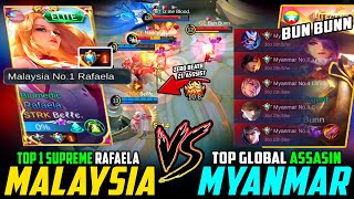 Malaysia Top 1 Supreme Rafaela Totally Outplayed Myanmar Top Global Assasin In Arena Mlbb