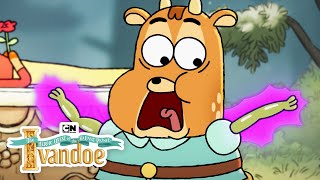 The Prince and the Kissy Curse 💋 | Ivandoe | Cartoon Network