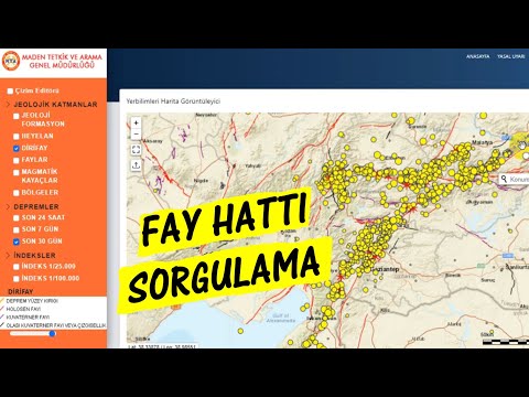 Fay Hattı Sorgulama Ekranı I MTA