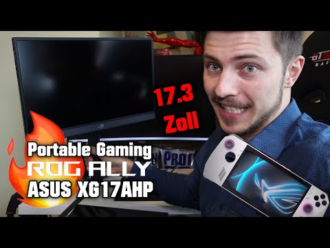 Bester 17.3 Zoll 🔥 Portable Gaming Monitor für ROG ALLY & Steam Deck! ASUS Strix XG17AHP 1080p 240Hz