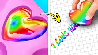 Hacks criativos para estudantes e ideias de arte colorida para a escola