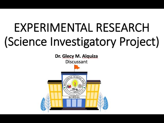 parts of science investigatory project