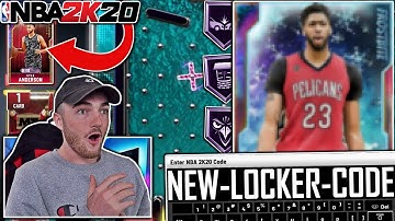 NEW *INSANE* LOCKER CODE 2K20 + HIDDEN GALAXY OPAL ANTHONY DAVIS GAMEPLAY! (NBA 2K20 MYTEAM)