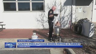 Safety precautions to take when frying turkey