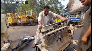 Restoration CAT 966D Loader Complete Engine | CAT 6 Cylinder Engine Restoration in Pakistan