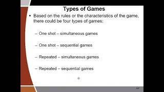 GAME THEORY Video 1 - Introduction to Game Theory and One - Shot Simultaneous move games