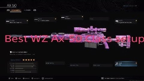The BEST AX50 Class Setup For Warzone - AX50 COD Warzone