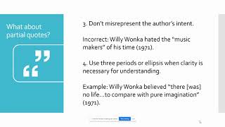 Integrating Quotations into Sentences