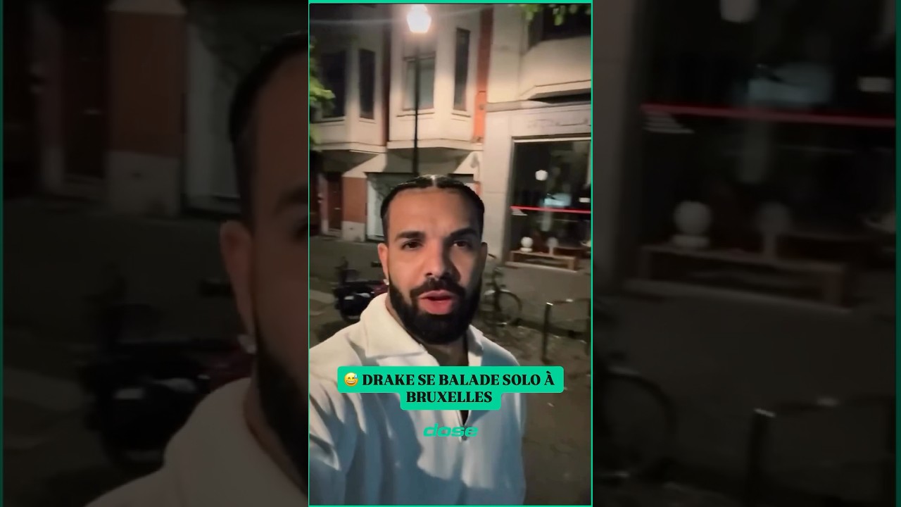 DRAKE : le rappeur se balade solo à Bruxelles !