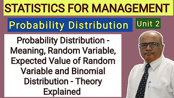 Statistics for Management I Probability Distribution I Binomial Distribution I Theory I Hasham Ali