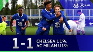Chelsea U19 vs AC Milan U19 (1-1) | Young Blues Share Spoils | UEFA Youth League Highlights