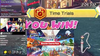 WAVE 3 DLC TIME TRIALS CPUS ARE HARD LMAO // Mario Kart 8 Deluxe