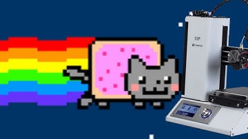 Nyan Cat played on a 3d Printer