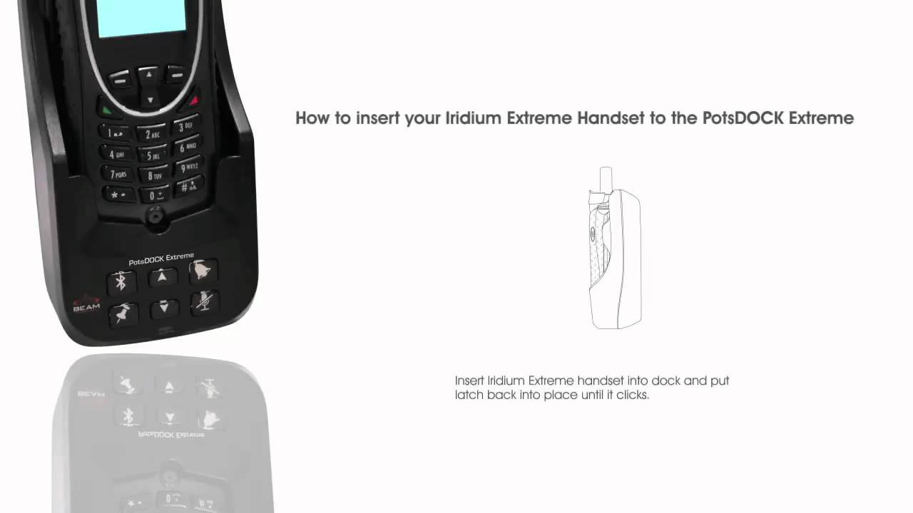Iridium PotsDOCK Extreme Docking Station f/9575 Extreme Mariners
