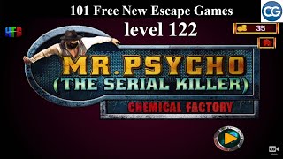 101 Free New Escape Games level 122- Mr Psycho The Serial Killer CHEMICAL FACTORY - Complete Game screenshot 1