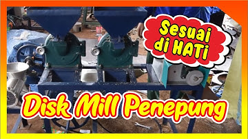 MESIN DISK MILL MULTIGUNA  4 IN 1  - PARUT KELAPA - PENEPUNG - GILING SAMBAL KACANG