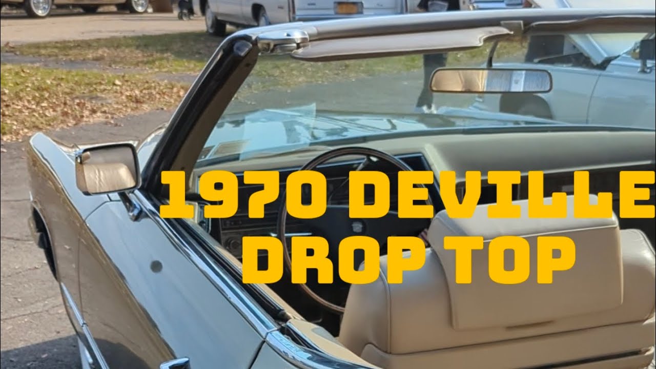 🍃 1970 Cadillac deVille Convertible Drop Top Sauterne Metallic # ...