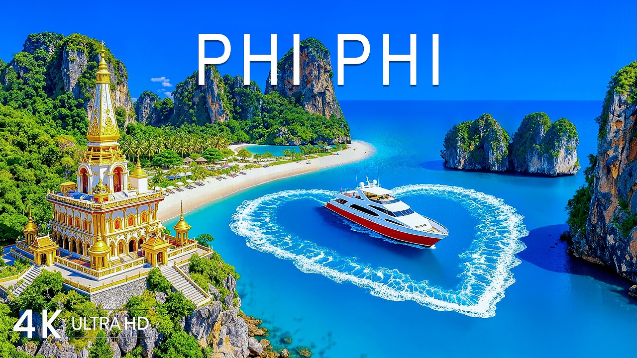 [4K] Острова Пхи-Пхи 🇹🇭 Бирюзовые воды, известняковые скалы и укромные бухты