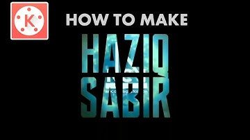 How to make Transparent Text Effect in Android | KINEMASTER TUTORIAL