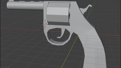 Blender gun modeling and animation