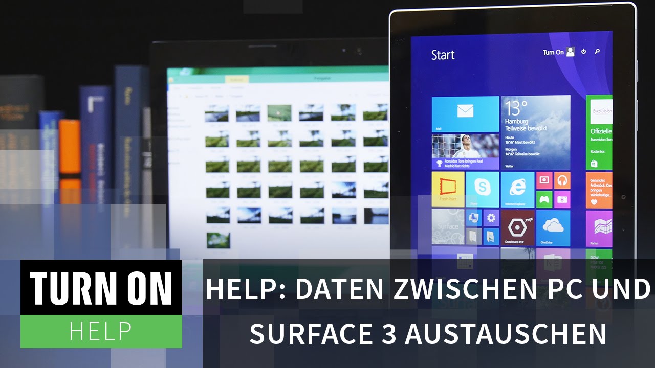 Daten zwischen PC und Surface 3 austauschen HELP 4K YouTube