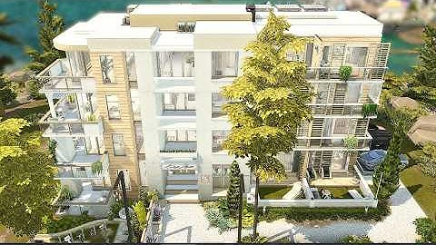 Modern European Apartments For Rent 4- unit ♡ | Stop Motion Build | The Sims 4 | No CC