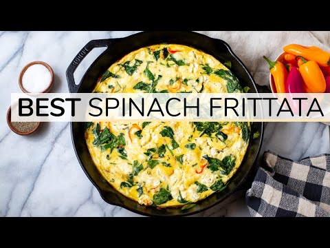 SPINACH FRITTATA | easy, healthy recipe