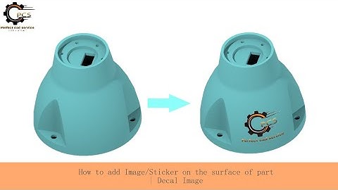 How to add Image/Sticker on the surface of part | Decal Image | CREO 4.0 | By Perfect CAD Services