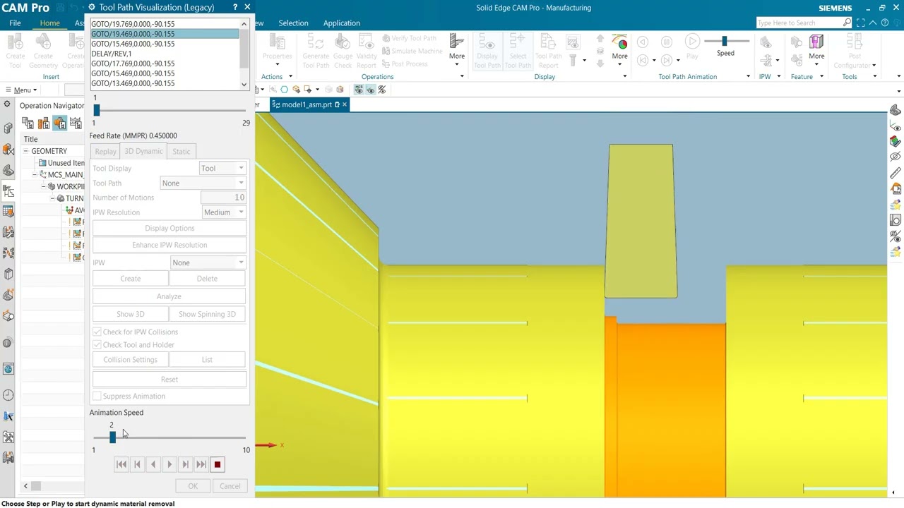 7  Create Operation Groove and Part Off