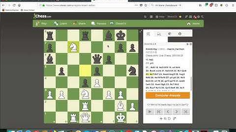 The Anderssen Chess Opening Via Everyday Chess Game