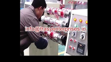 BOPP tape printing and coating machine with inline slitting.
