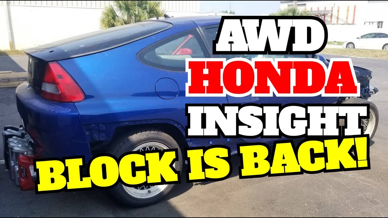 PLATELESS D2B AWD HONDA INSIGHT BLOCK IS DONE - YouTube
