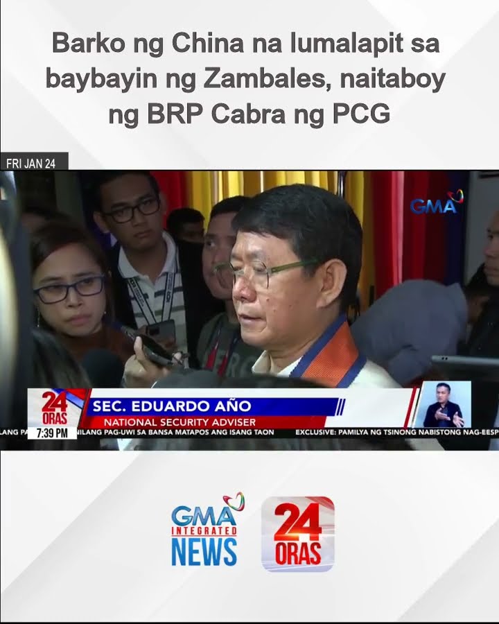 Barko ng China na lumalapit sa baybayin ng Zambales, naitaboy ng BRP Cabra ng PCG | 24 Oras