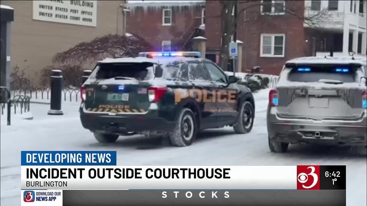Large police presence near Burlington federal courthouse