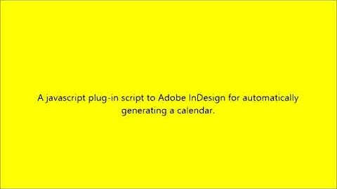 What is Adobe Indesign Calendar Wizard Software