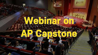 【Elite Prep Fullerton】 TOMORROW, Webinar on Elite Open School's AP Capstone Class!