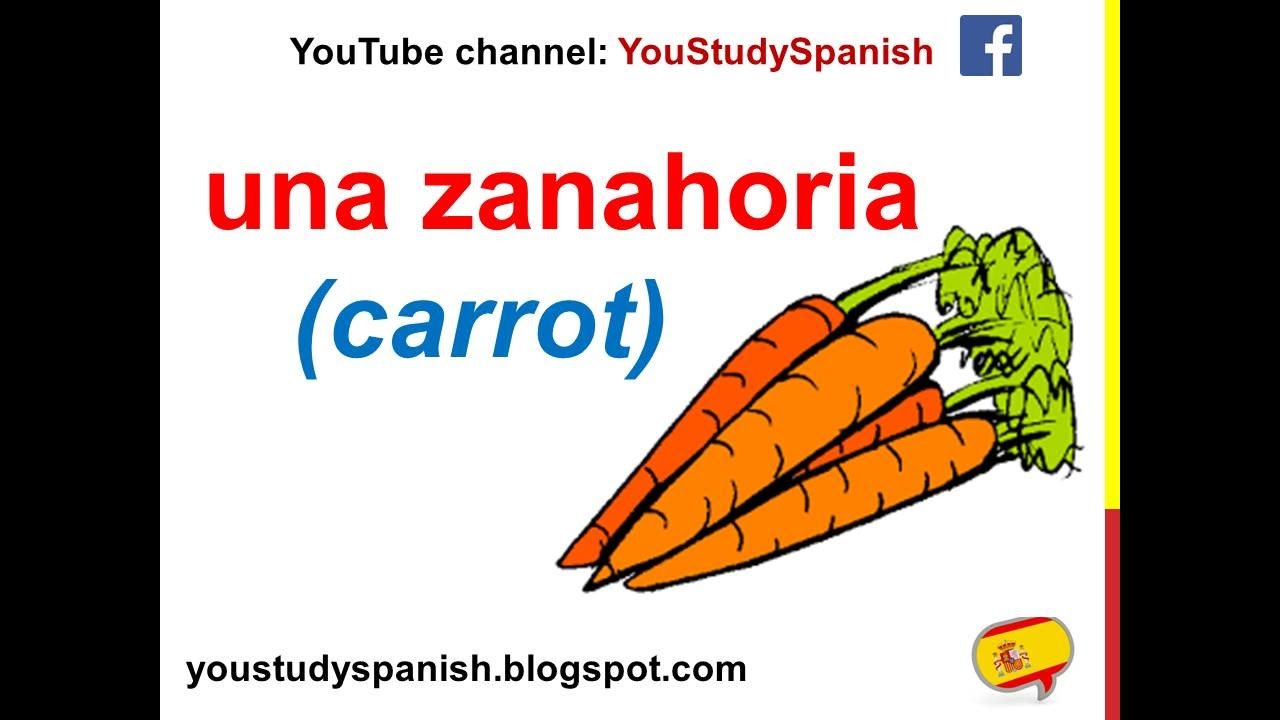 Spanish Lesson 43 - Vegetables In Spanish Food Vocabulary Fruits And Vegetables