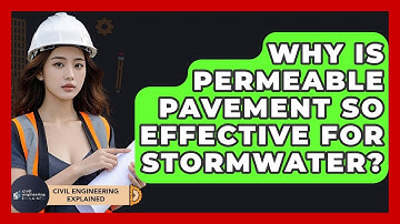 Why Is Permeable Pavement So Effective For Stormwater? - Civil Engineering Explained