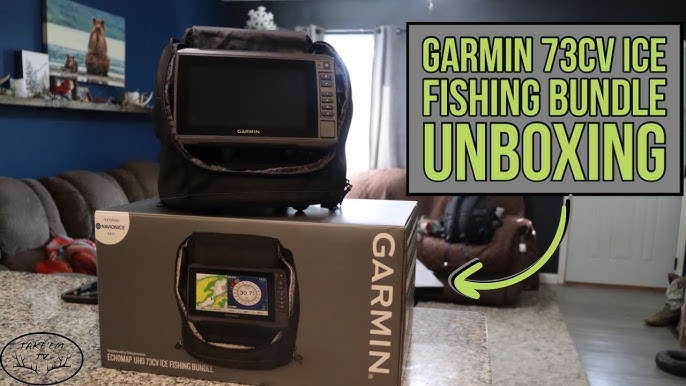 Garmin Striker Vivid 5cv Ice Fishing Bundle - UNBOXING & REVIEW 