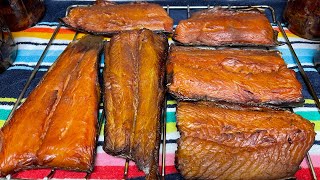 Steelhead fishing smoking and canning! Wyatts first bass