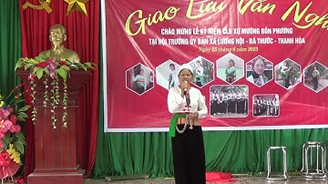 hát Tiếng mường chào khách bùi thị cử hát tại xã lương nội huyện bá thước