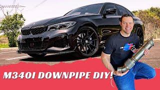 How To Install A Downpipe On Your BMW B58 M340i! Active Autowerke