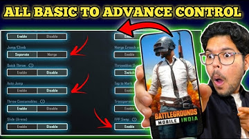 BGMI All New Basic & Advance SETTINGS/CONTROLS | Perfect BGMI Settings Guide | #2