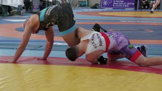 Wrestling / Ringen,  LM Sachsen 2026 in Plauen, Freestyle, U20, 92 kg, Skortarczak - Jahn