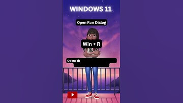 How to Open Run Dialog in Windows 11 #Windows11 #Shortcuts #Productivity #TechTips
