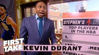 Stephen A.’s top 5 NBA players | First Take