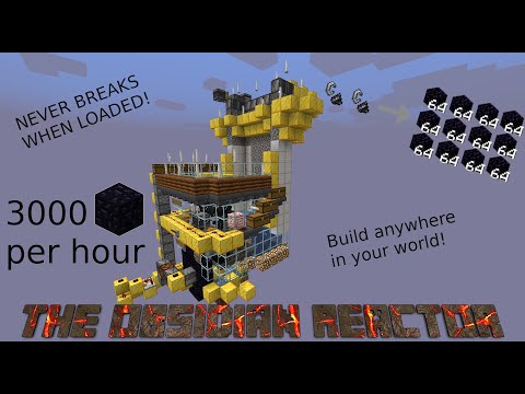 THE OBSIDIAN REACTOR - 1.16.2+ safest nether portal obsidian farm [3k/hour]