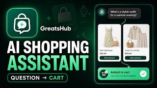 GreatsHub AI Shop Assistant for Shopify | Product Discovery & Cart Assistance screenshot 1