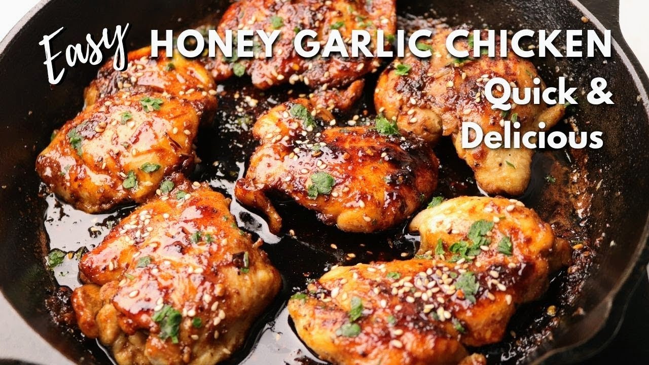 Easy Honey garlic chicken | No flour (Gluten-Free) Recipe | Dinner ready in 15 minutes