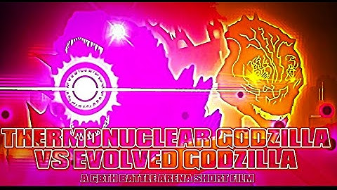 Evolved Godzilla vs Thermonuclear Godzilla |Sticknodes animated short | GBTH Battle arena animation